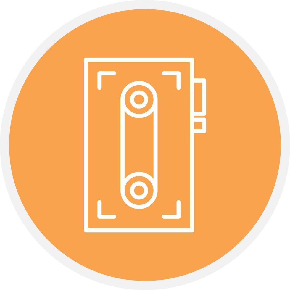 Audio Recorder Line Circle vector