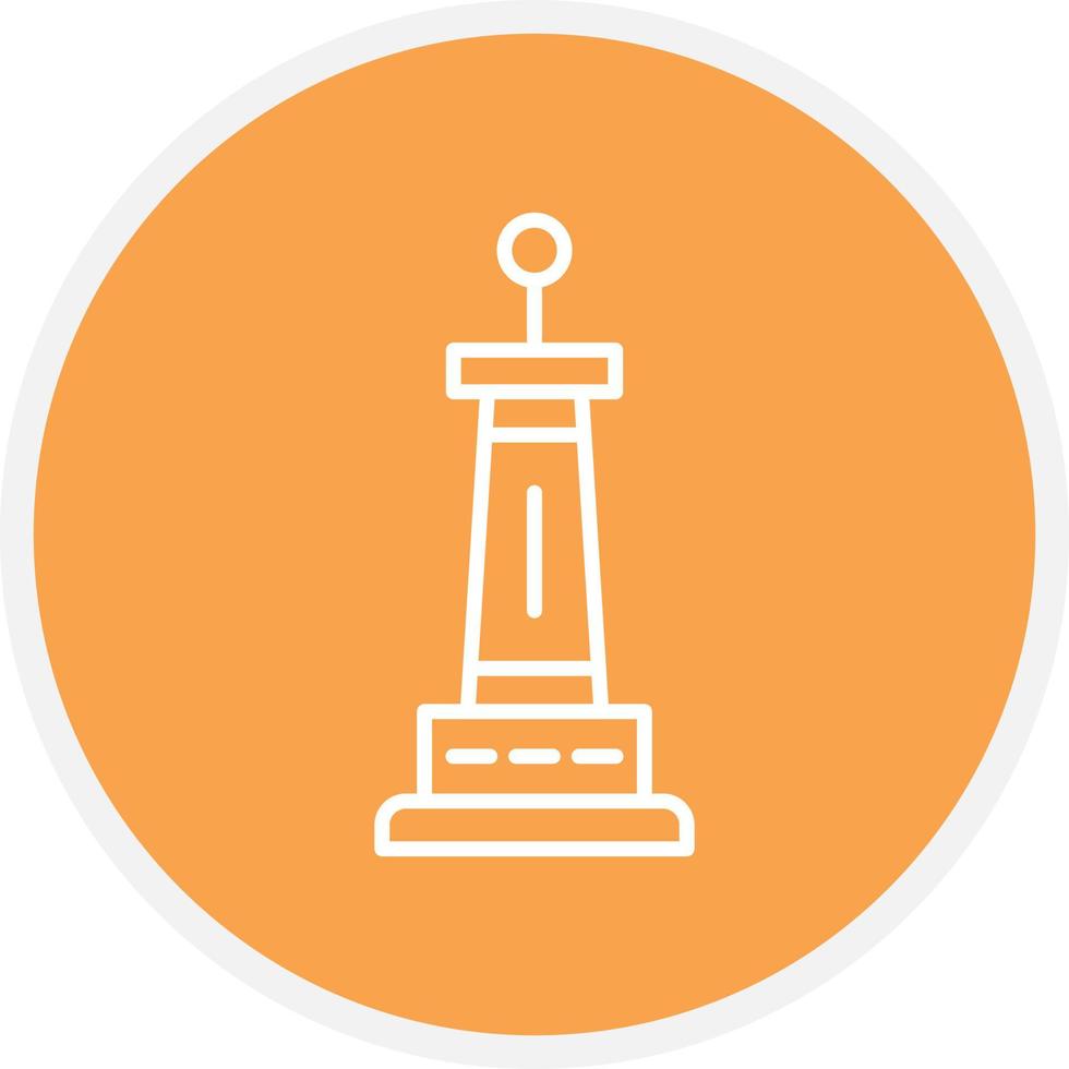 Monument Line Circle vector