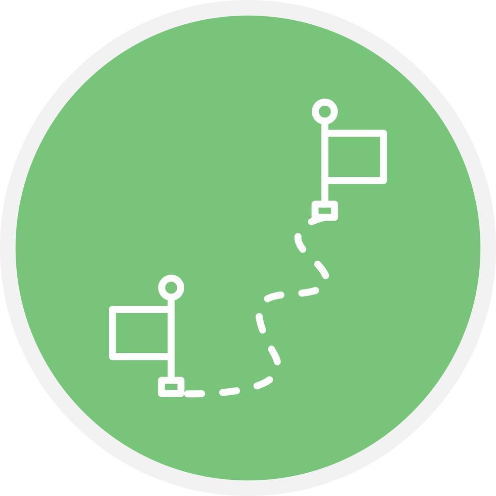 Milestone Line Circle vector