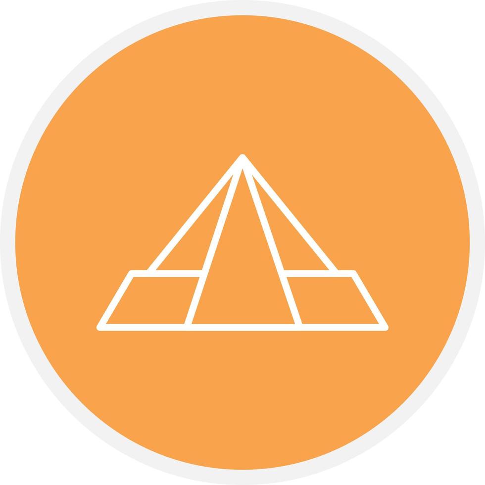 Pyramid Line Circle vector