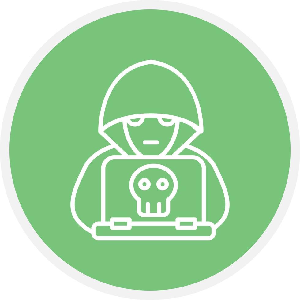 Hacker Line Circle vector