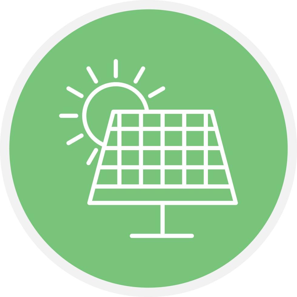 Solar Panel Line Circle vector