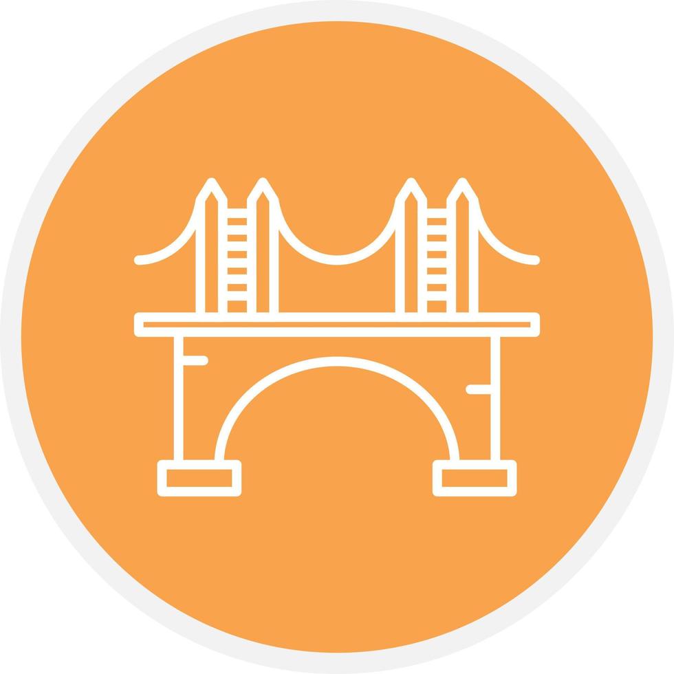 Bridge Line Circle vector