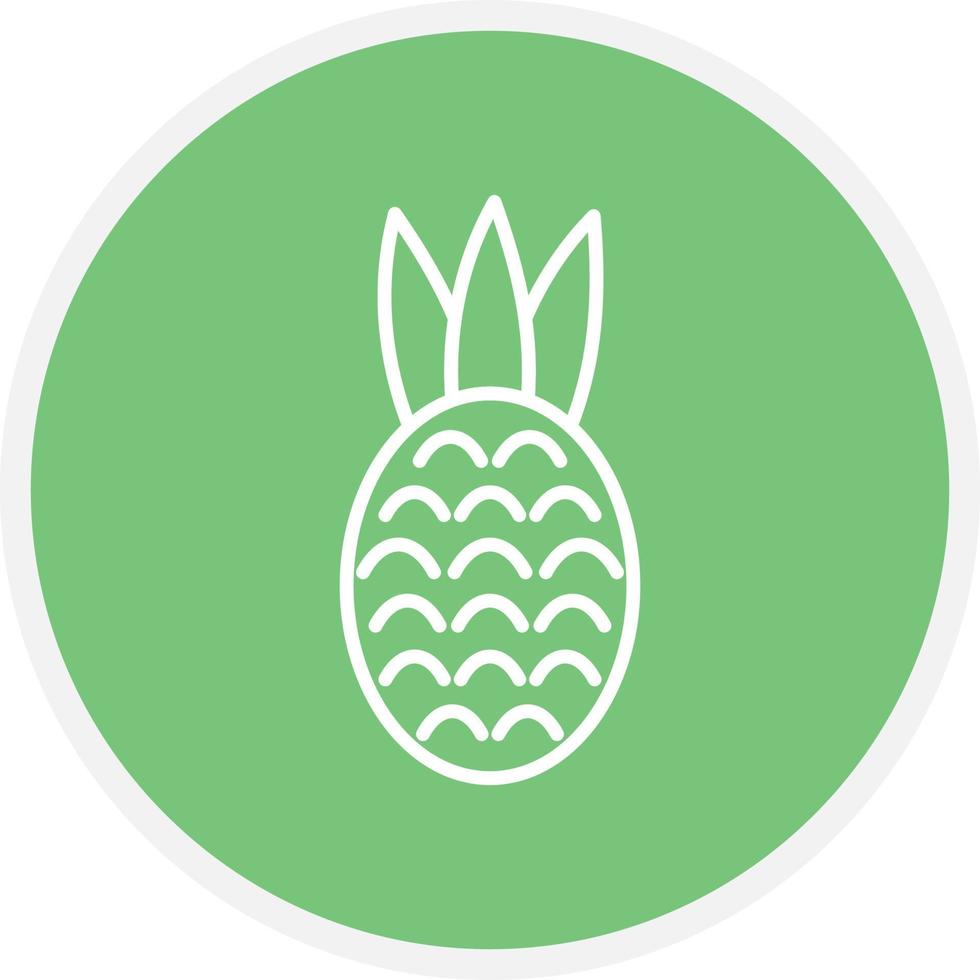 Pineapple Line Circle vector