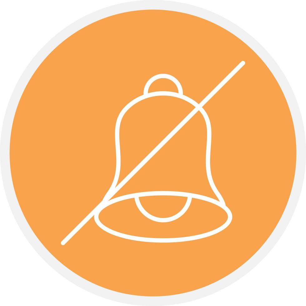 No Alarm Line Circle vector