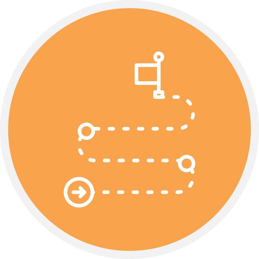 Roadmap Line Circle vector
