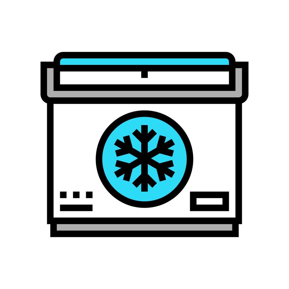 refrigerador portátil color icono vector ilustración