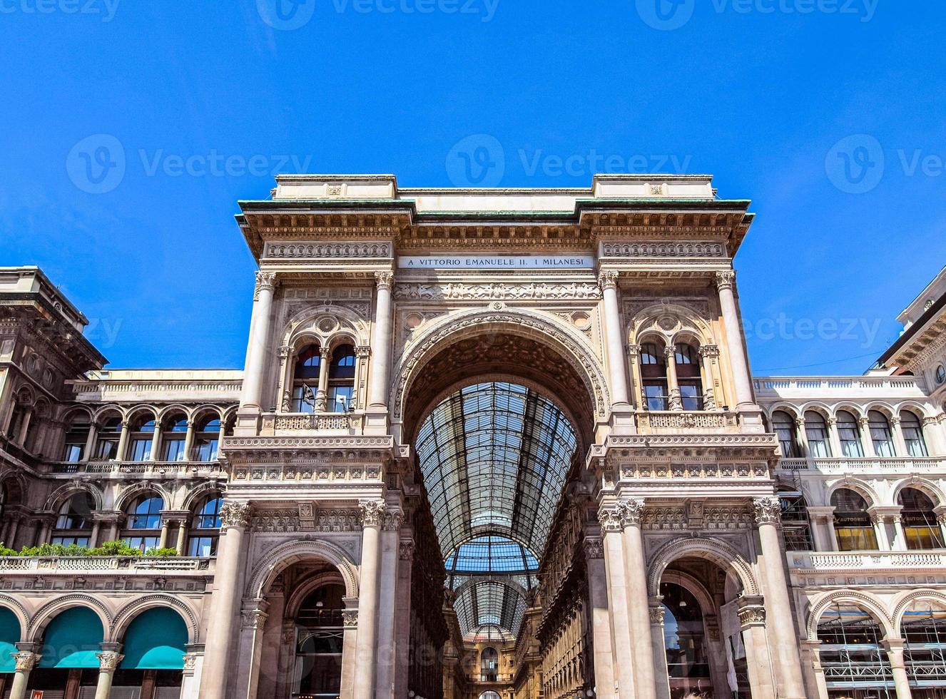 hdr galería vittorio emanuele ii, milán foto