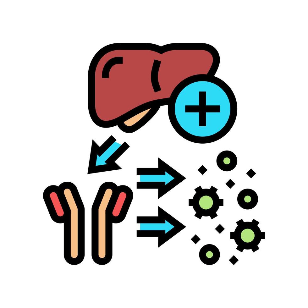 complement system color icon vector illustration