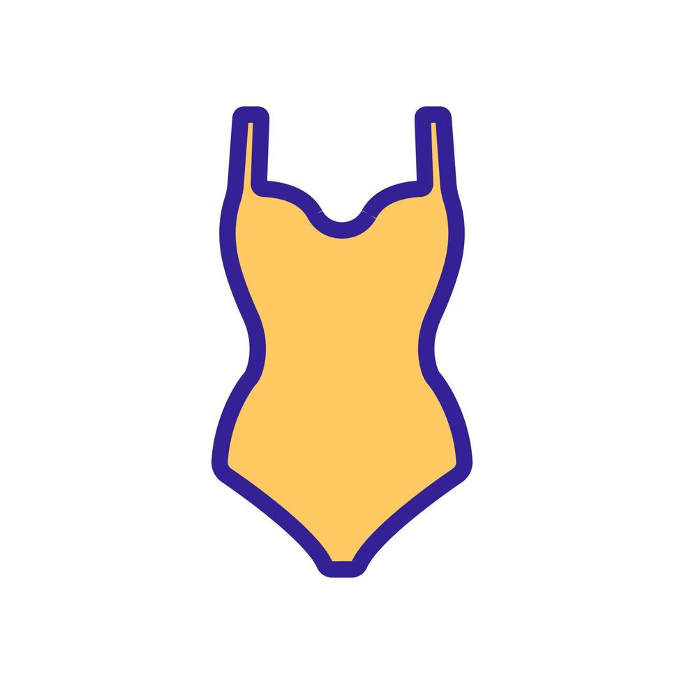 type of swimsuit halter icon vector outline illustration