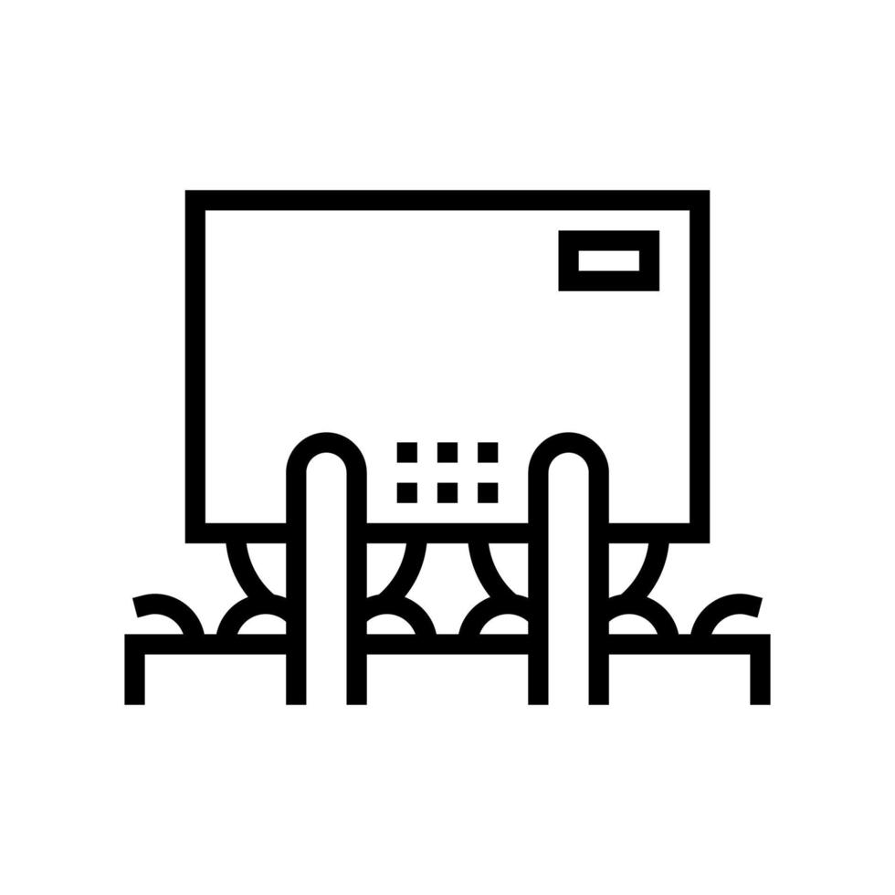 grinding machine line icon vector illustration