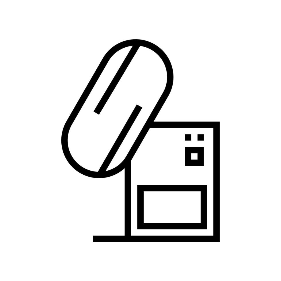 chocolate mixing tool line icon vector illustration