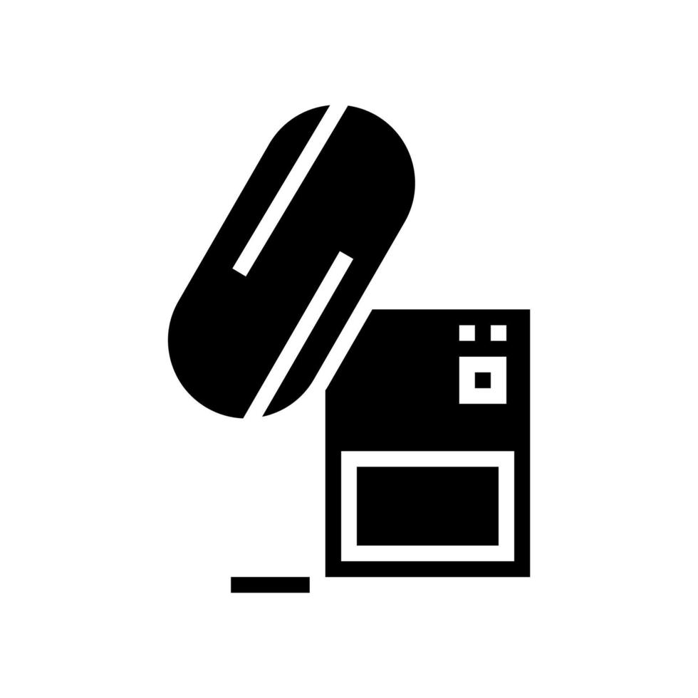 chocolate mixing tool glyph icon vector illustration