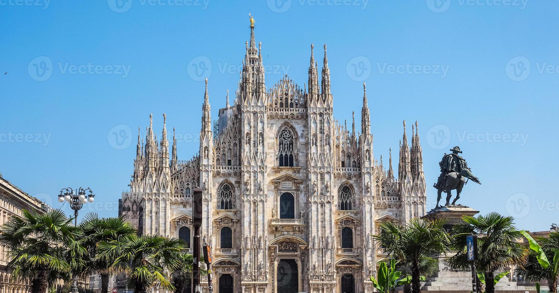 HDR Duomo meaning Cathedral in Milan photo