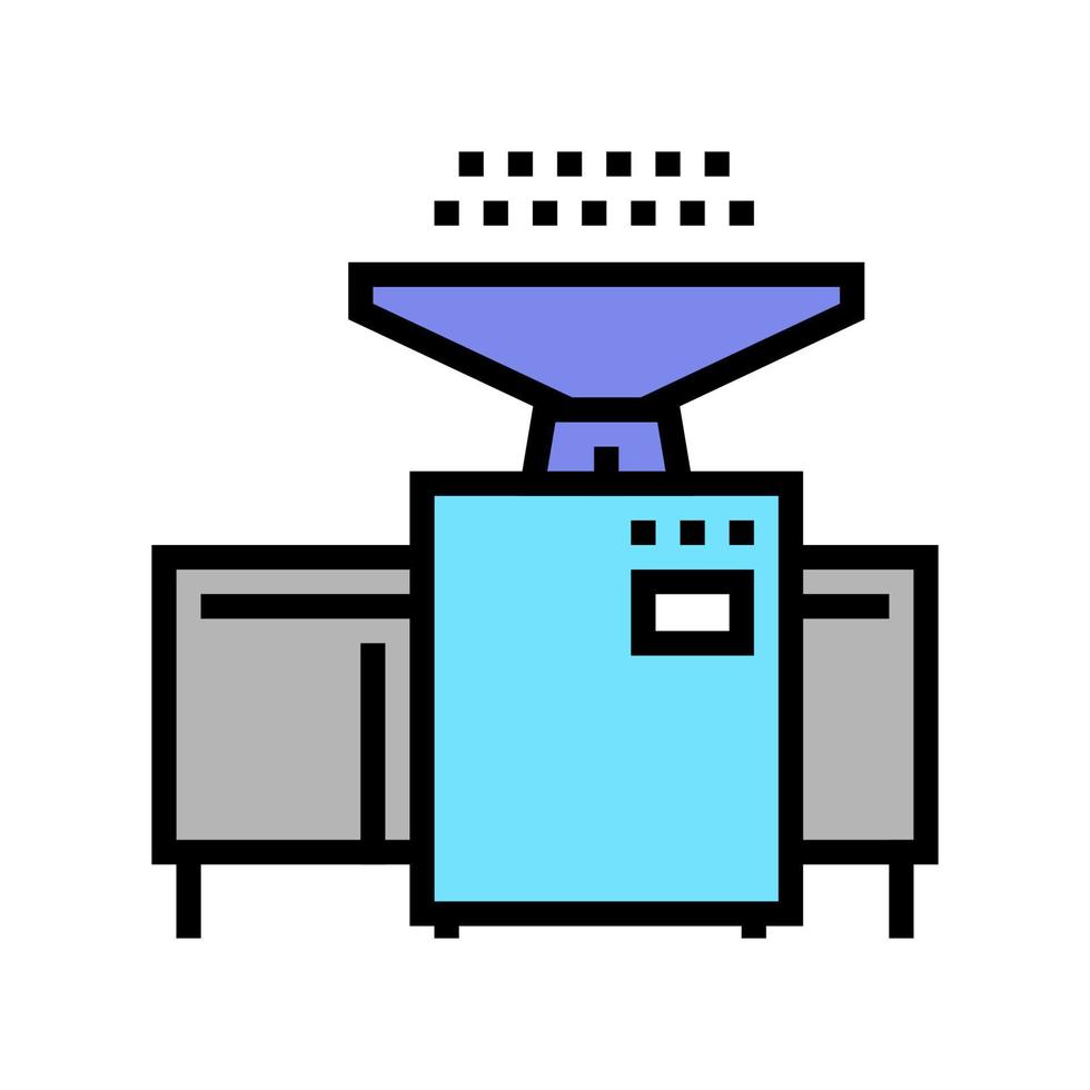 winnowing machine color icon vector illustration