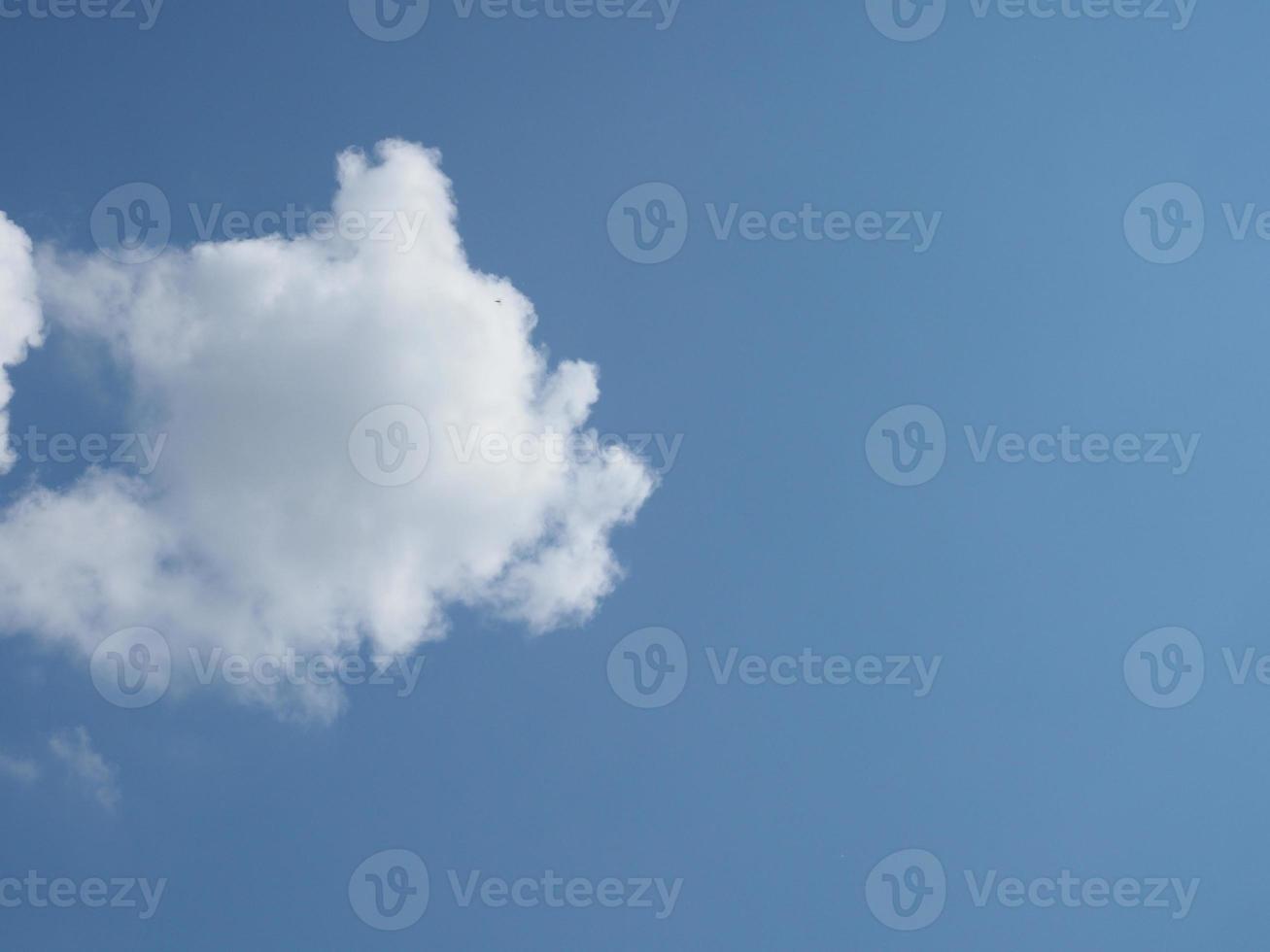 blue sky with clouds background photo