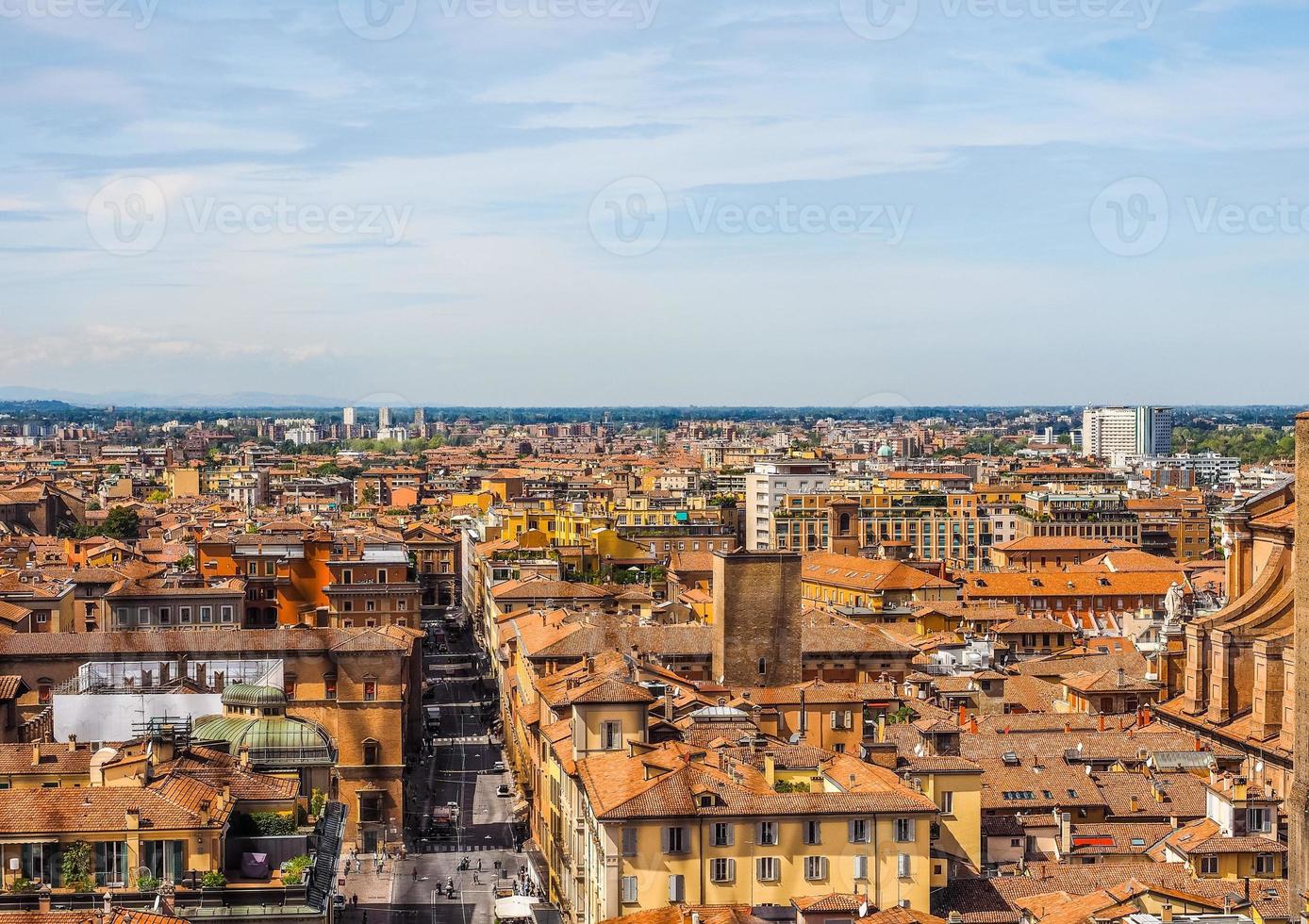 HDR Aerial view of Bologna photo