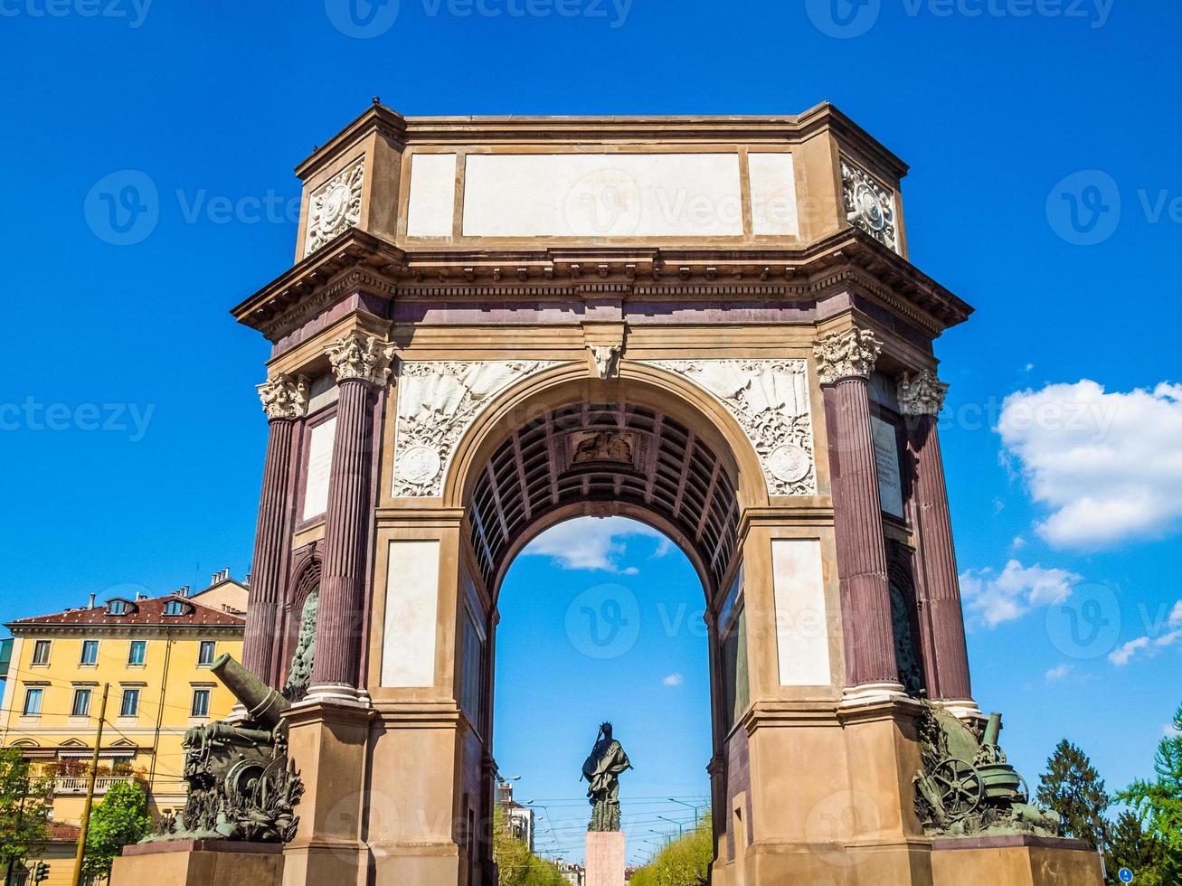 HDR Triumphal Arch in Turin photo