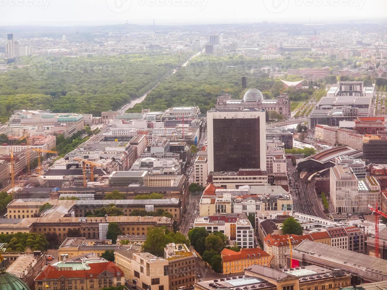 HDR Berlin aerial view photo