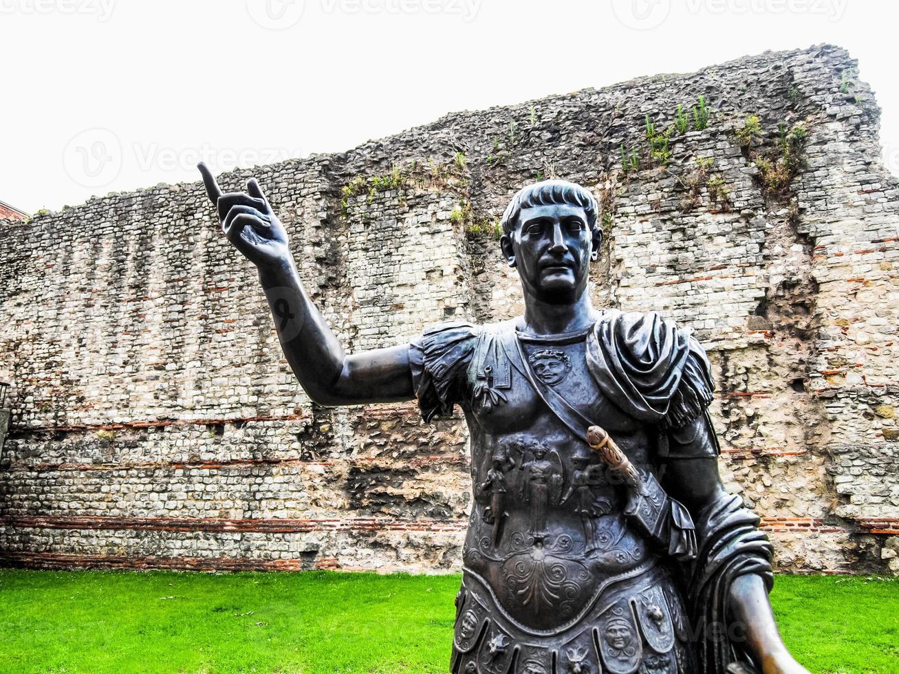 HDR Emperor Trajan Statue photo