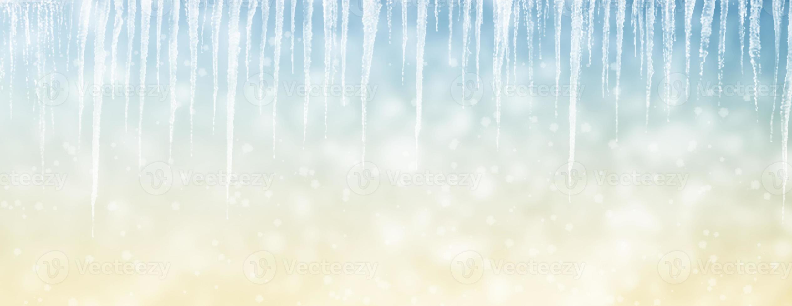 Abstract winter Christmas and New Year background. Snowflakes. photo