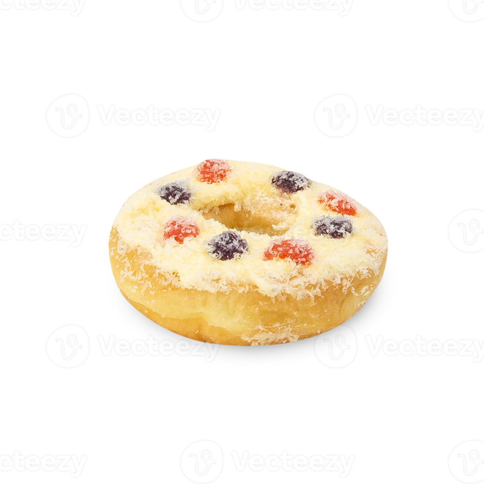 Milk jelly donut cutout, Png file