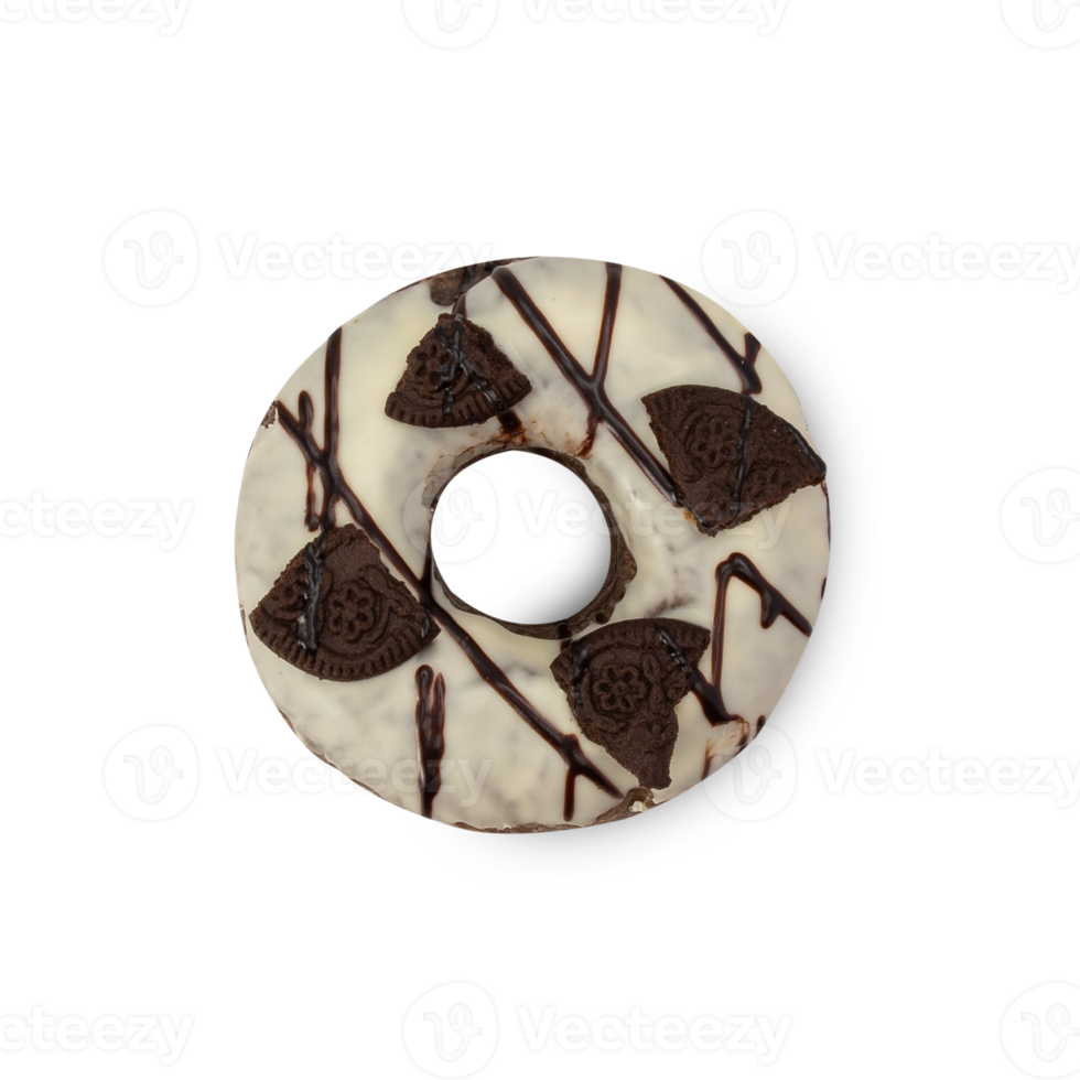 vit choklad oreo munk cutout, png-fil png