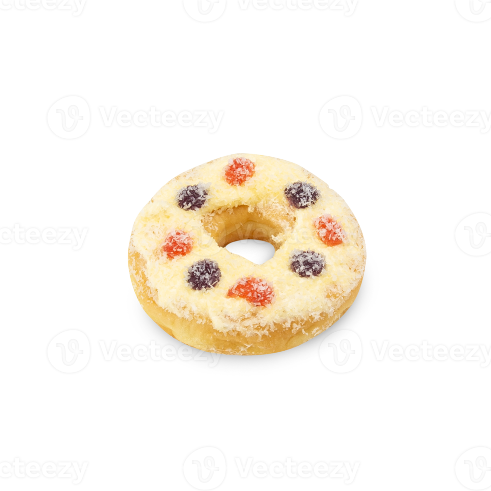 Milk jelly donut cutout, Png file