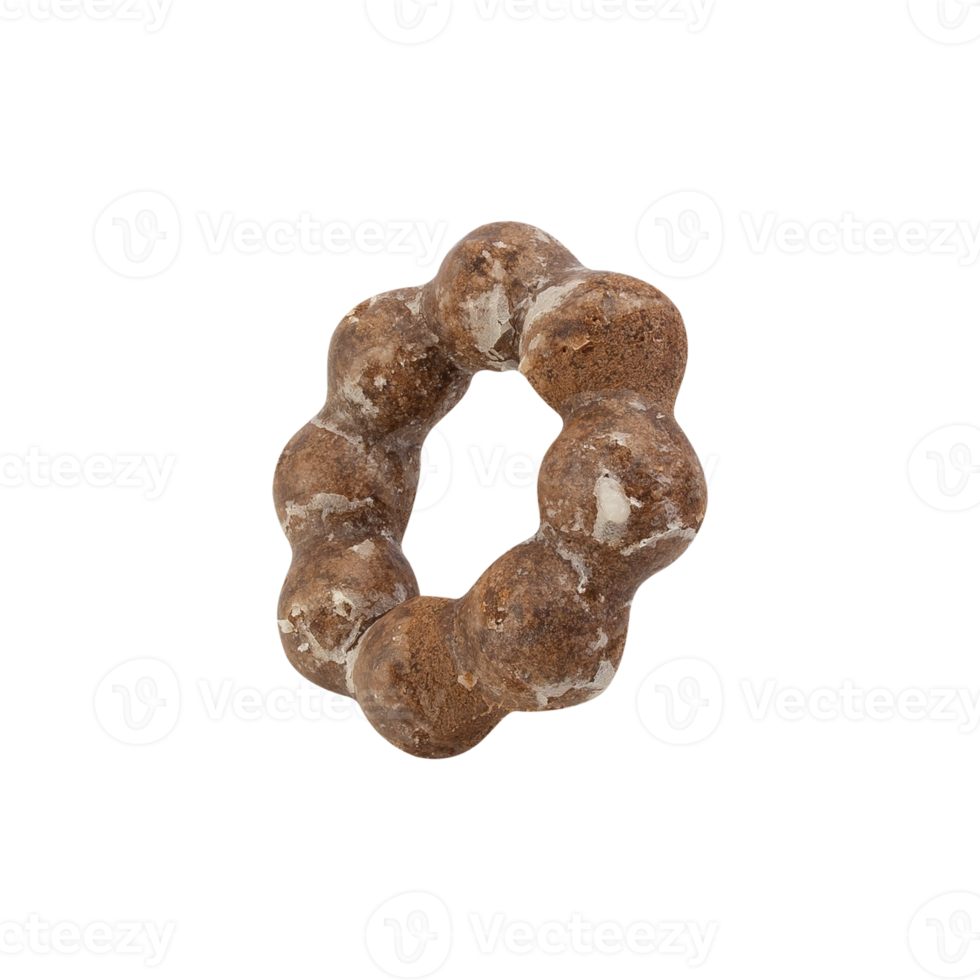 Glazed donut cutout, Png file