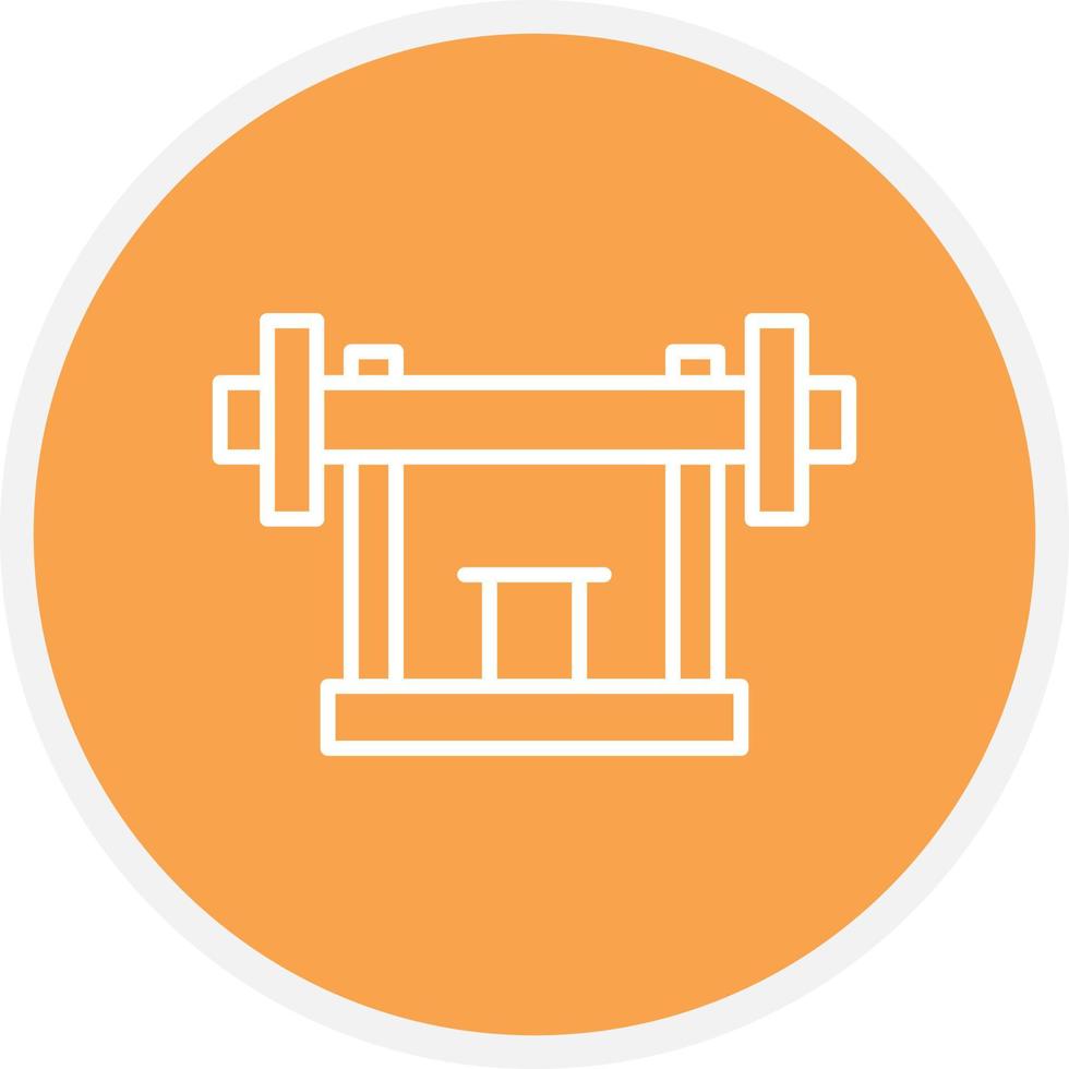 Gym Machine Line Circle vector