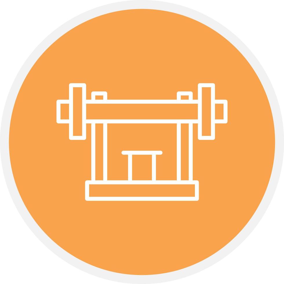 Gym Machine Line Circle vector