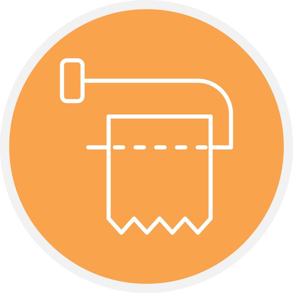 Toilet Paper Line Circle vector