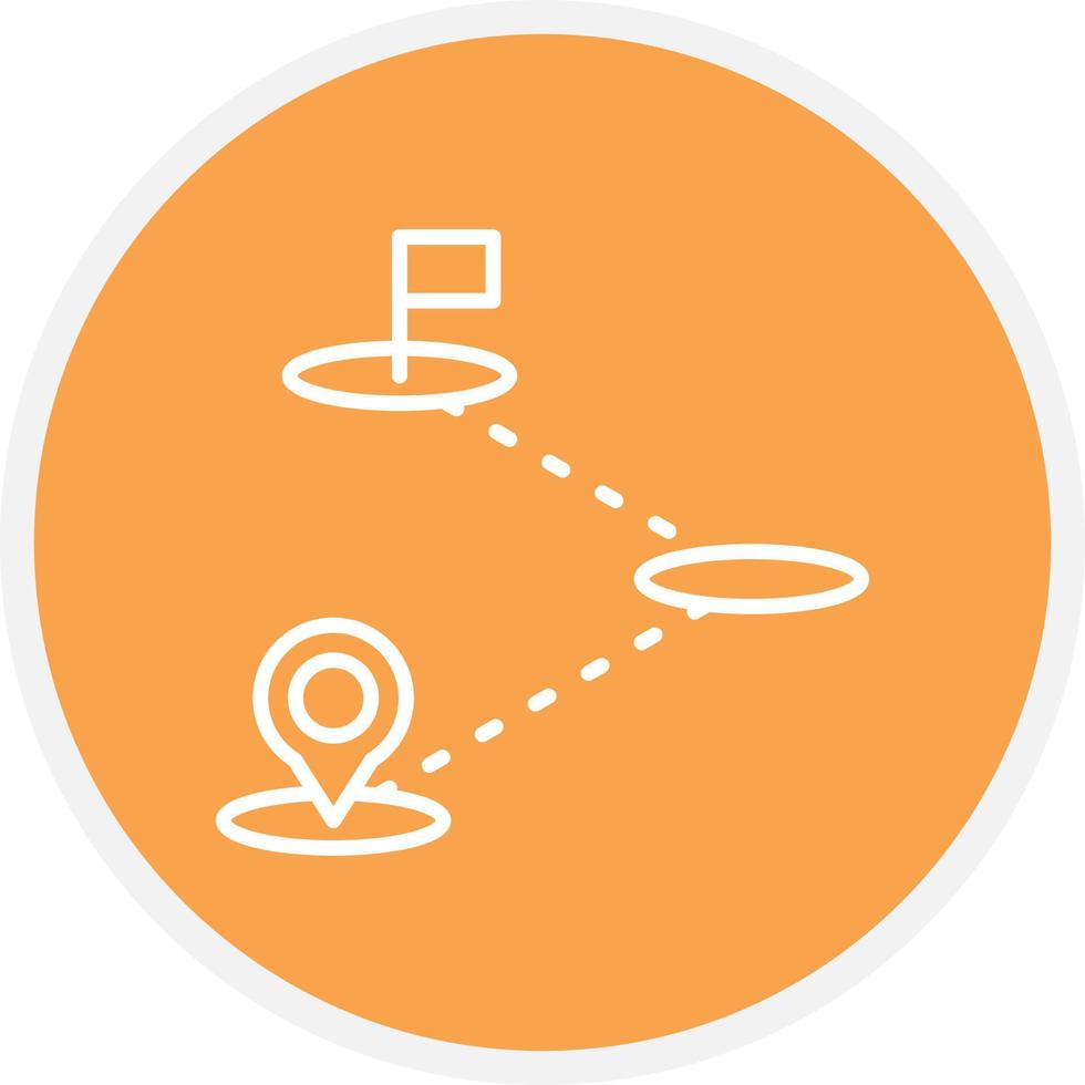 Destination Line Circle vector