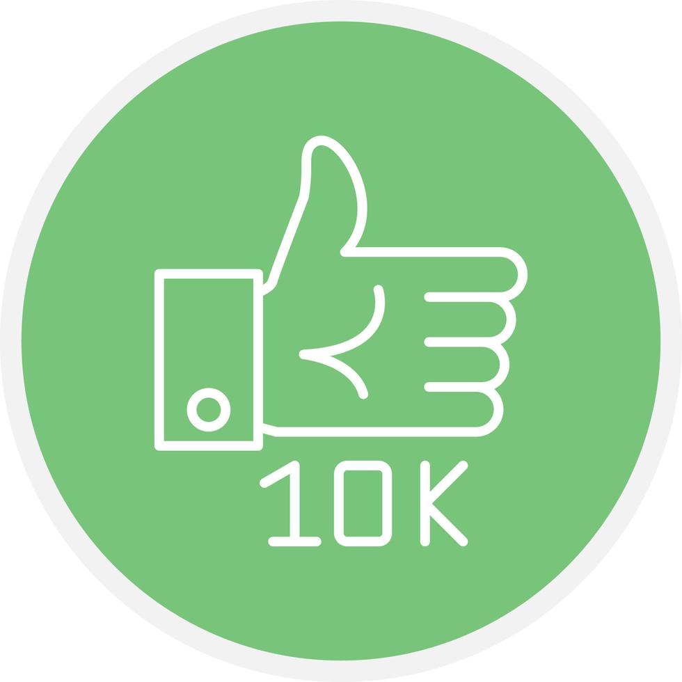 círculo de línea de 10k vector