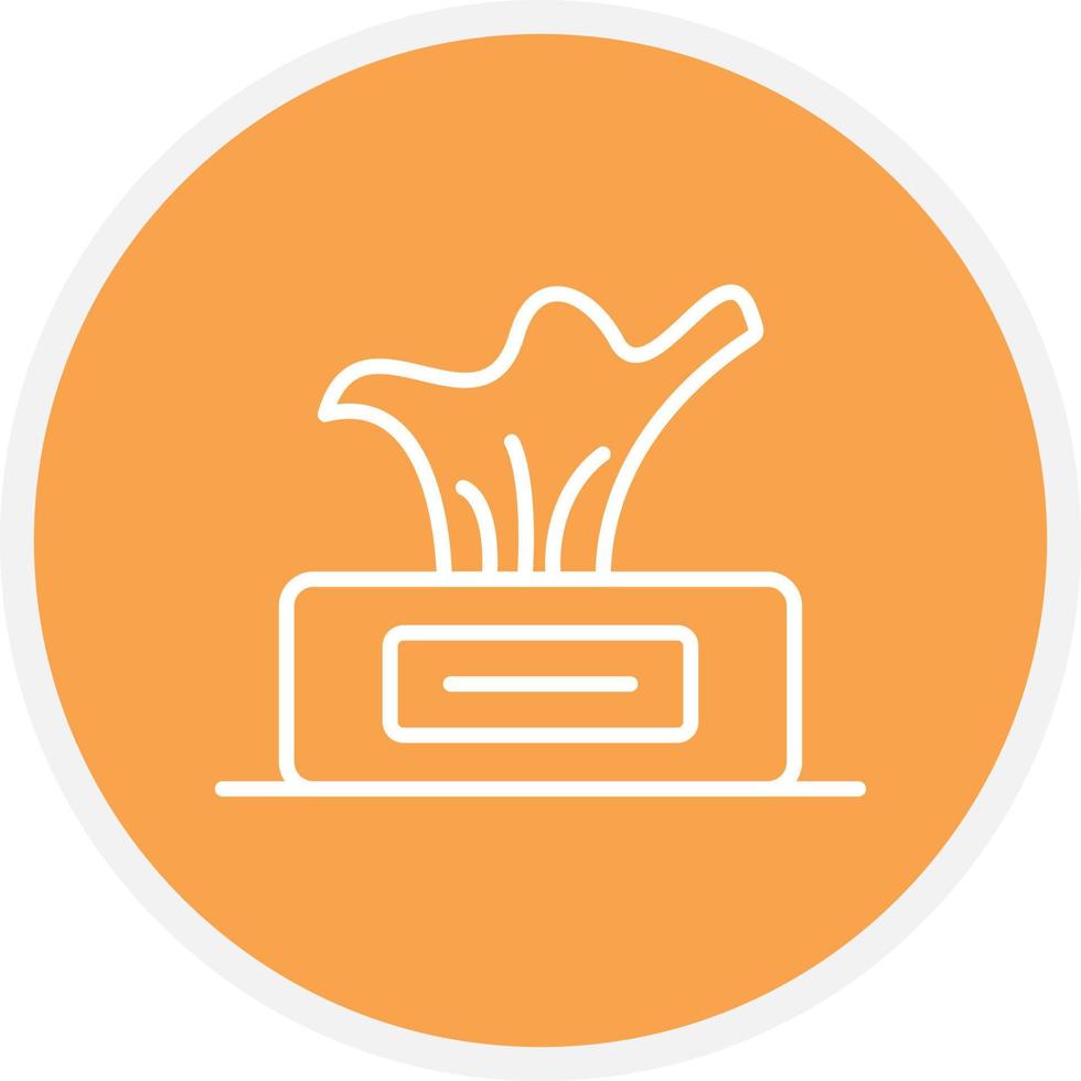Tissue Box Line Circle vector