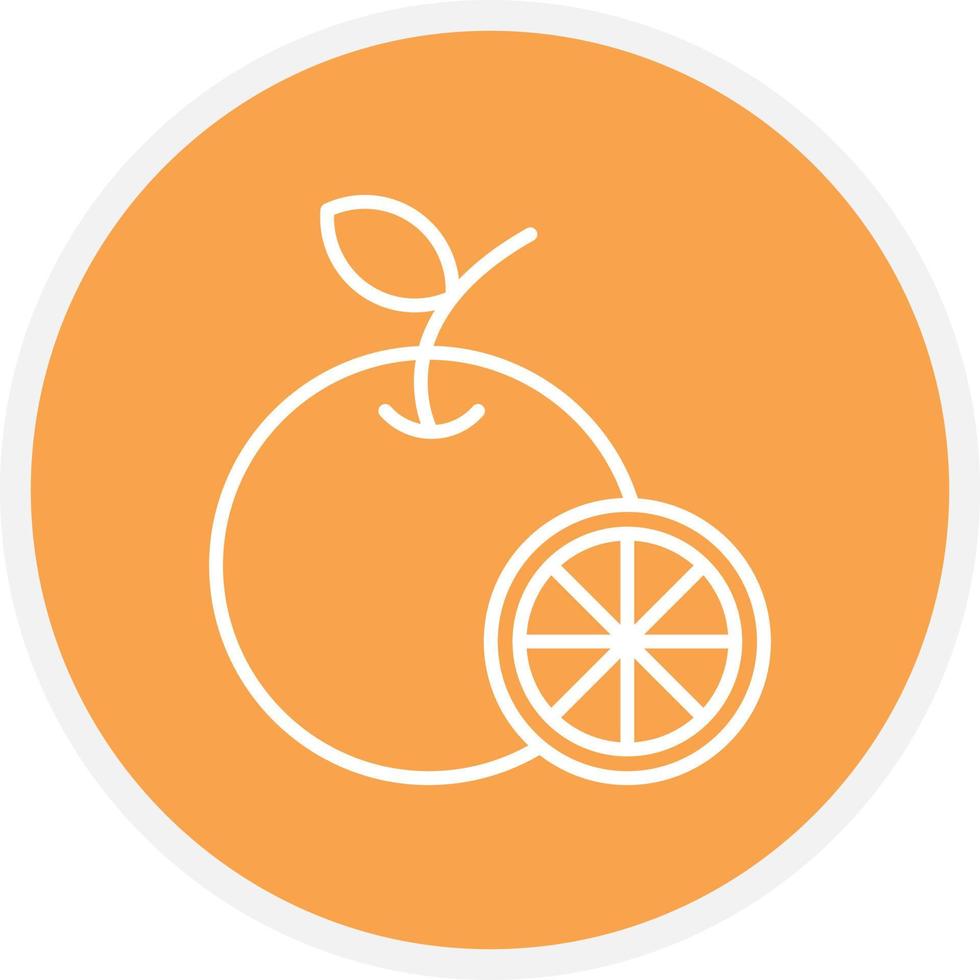 Orange Line Circle vector