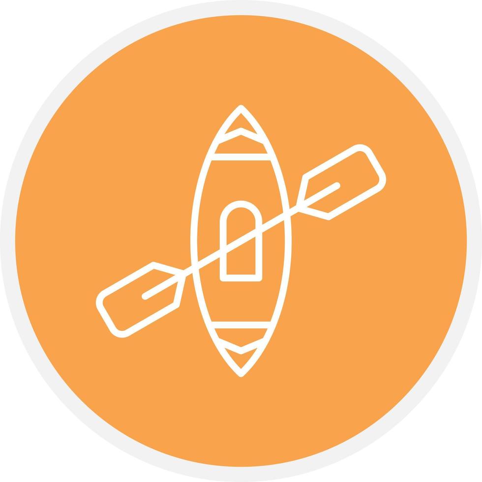 Kayak Line Circle vector