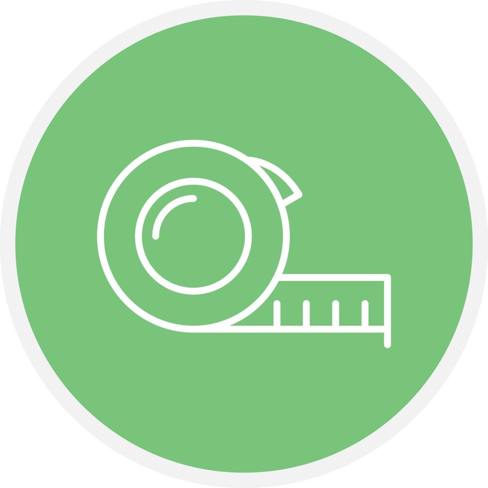 Measuring Tape Line Circle vector