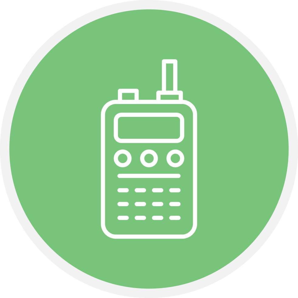 Walkie Talkie Line Circle vector