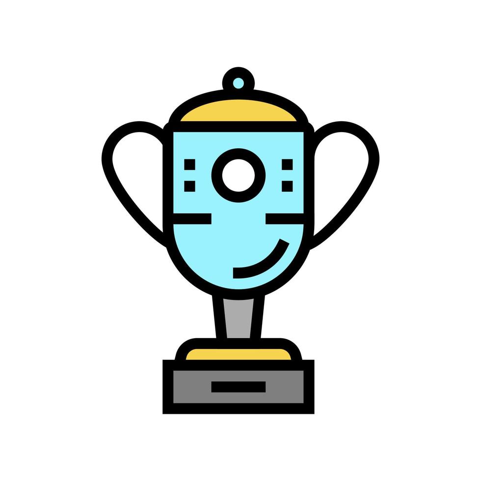 champion award golf tournament color icon vector illustration