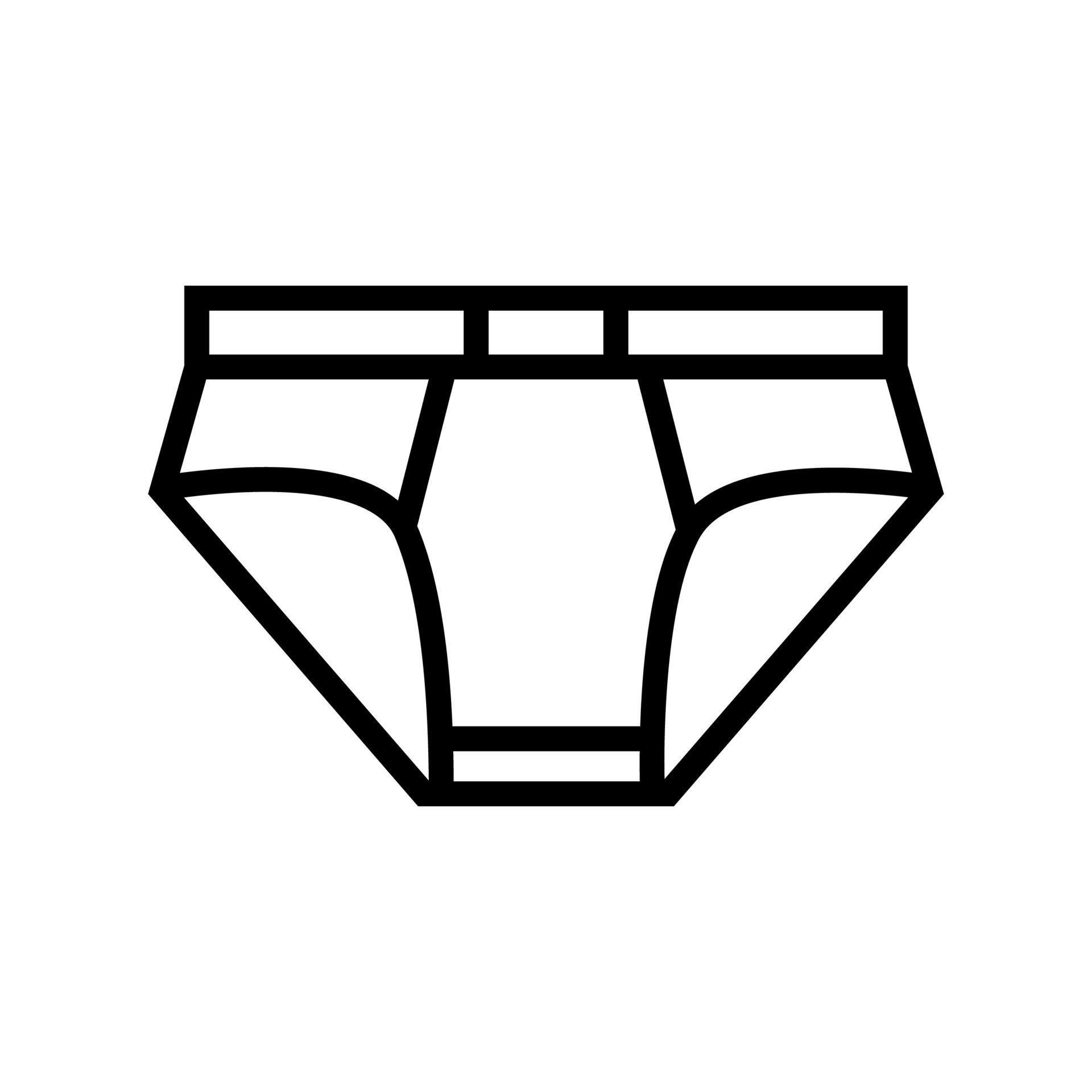 underwear clothing line icon vector illustration 9847475 Vector Art at
