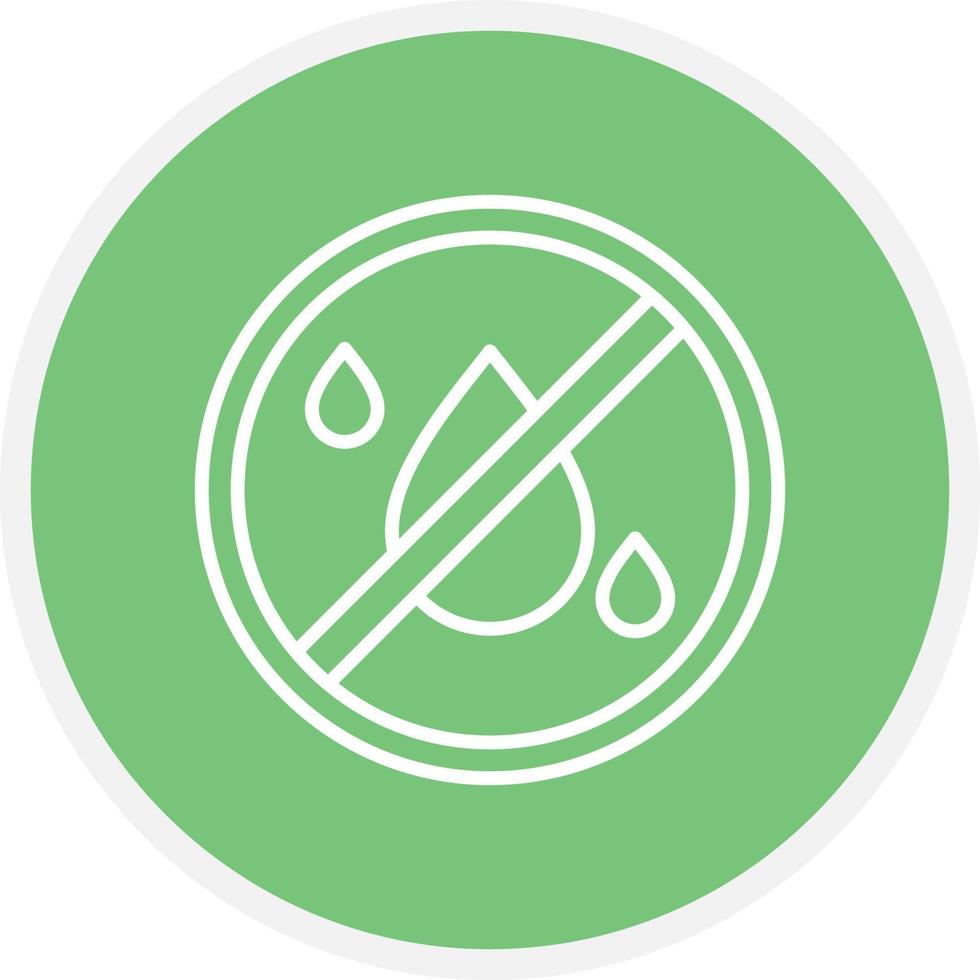 No Liquids Line Circle vector