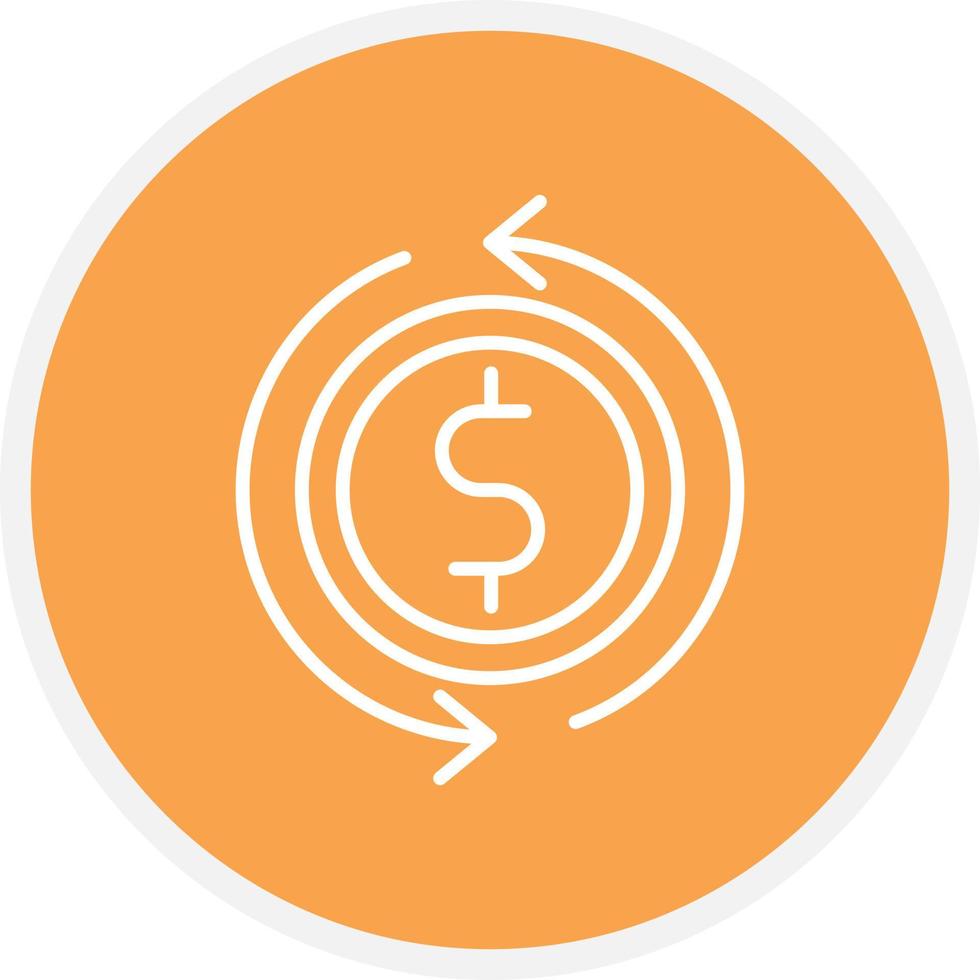 Money Exchange Line Circle vector