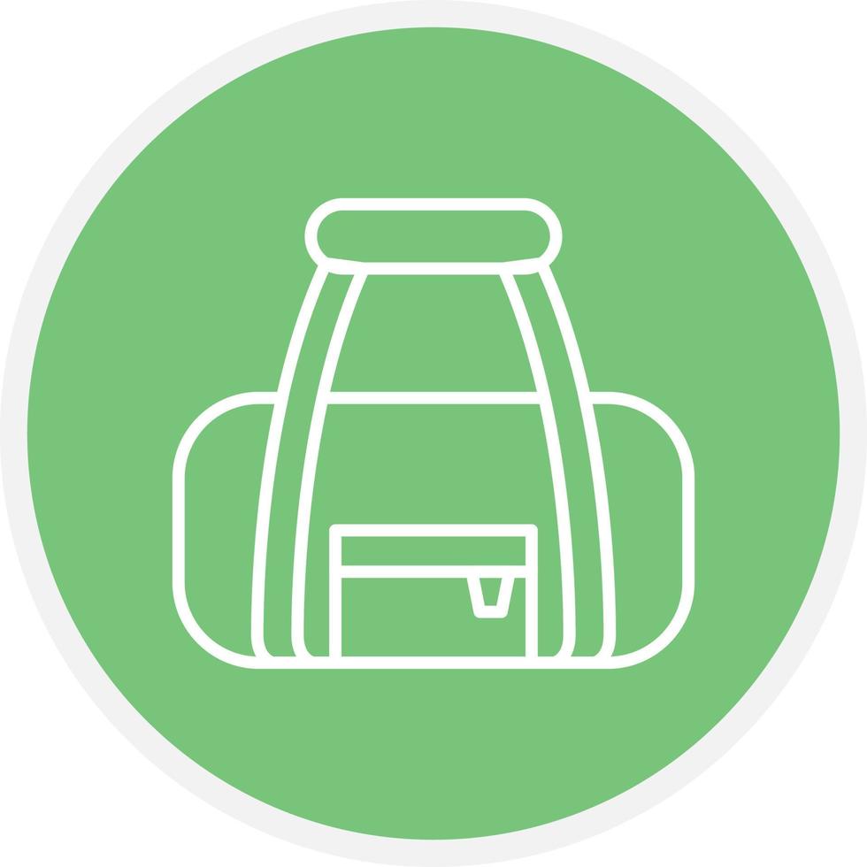 Sport Bag Line Circle vector
