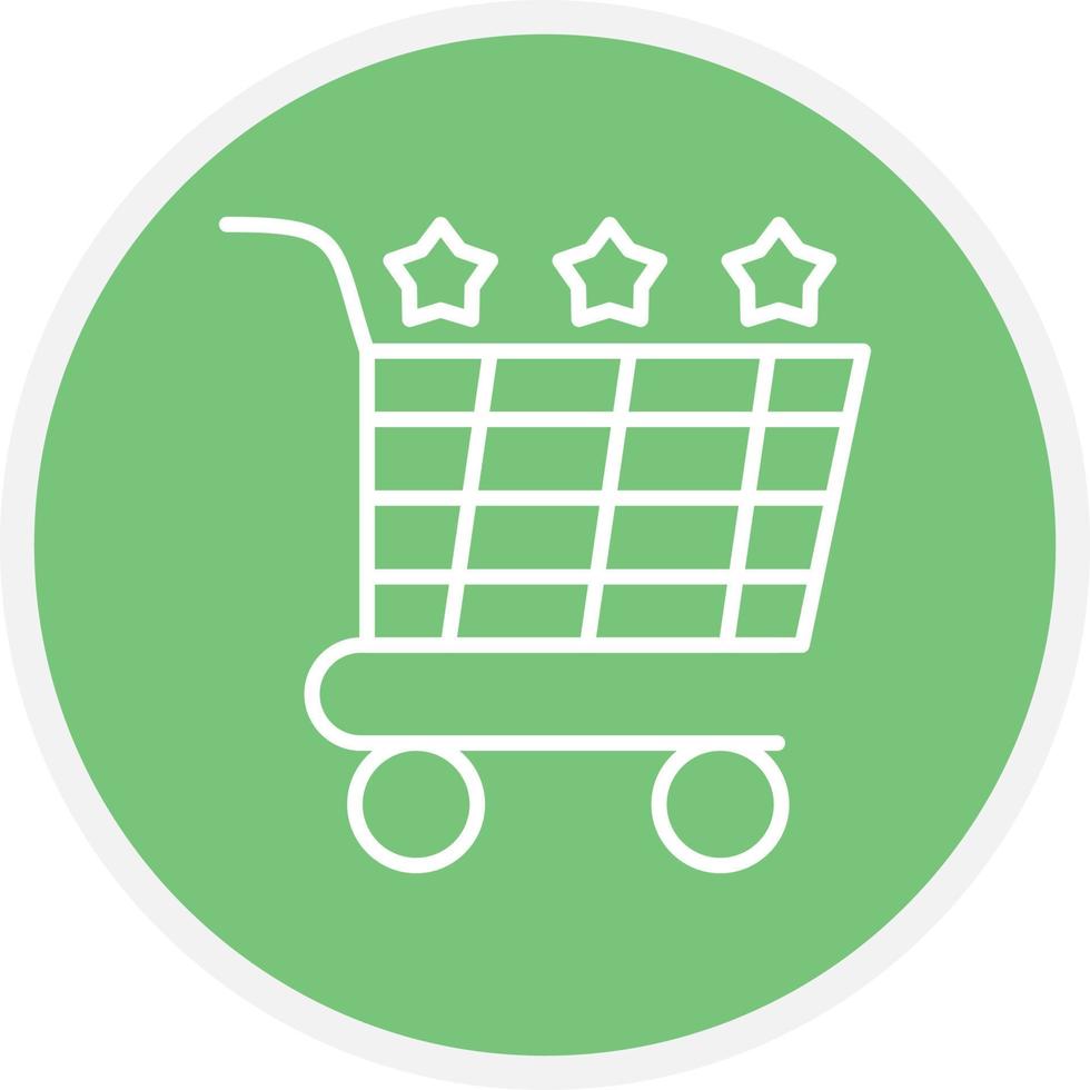 Shopping Cart Line Circle vector