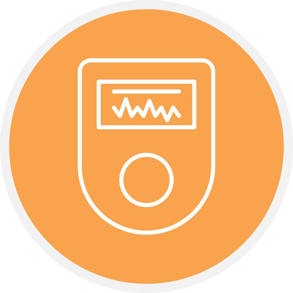 Pulse Oximeter Line Circle vector