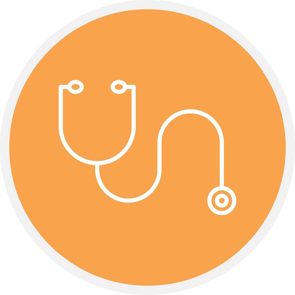 Stethoscope Line Circle vector