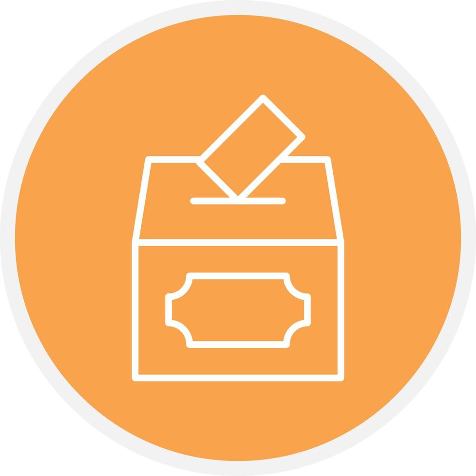 Voting Line Circle vector