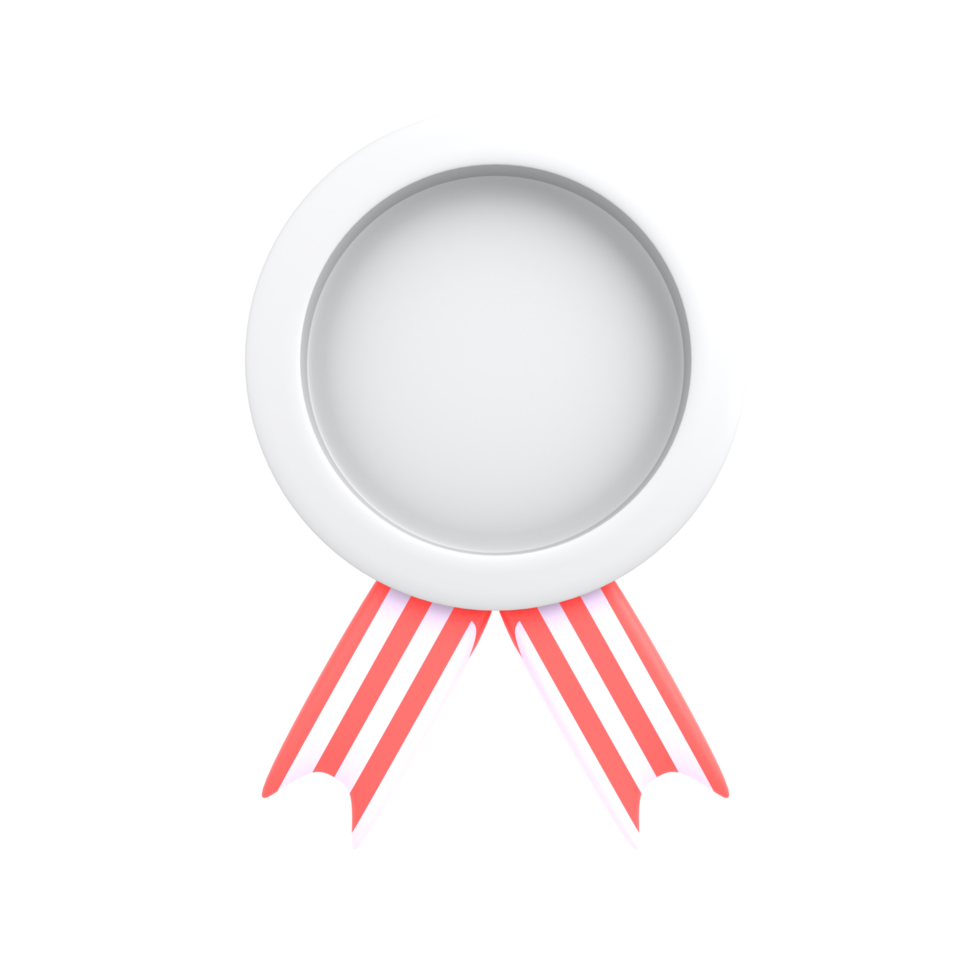 3d icon business, silver medal png