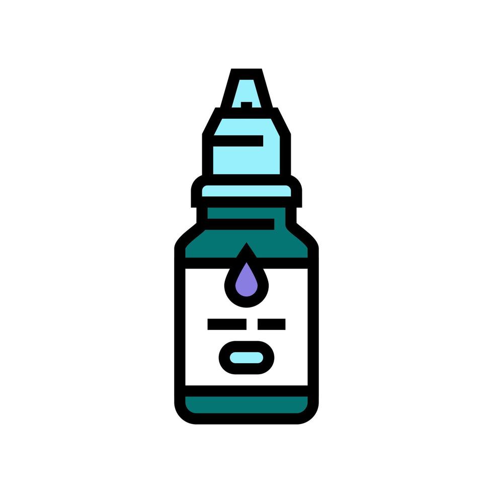 kit químico líquido resina arte color icono vector ilustración